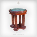 Круглый столик с мрамором "Наполеон" | серия Aristocrat
