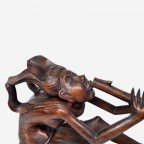 Статуэтка из тикового дерева Девушка со свирелью 19х33 (AB-003) Индонезия