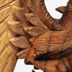 Статуетка дерев'яна Дракон, масив тіка, 20х19 см, Індонезія (FD-1010)