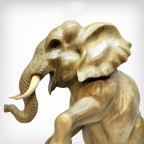 Статуэтка резная Слон, палисандр, 25х30 см, Индонезия (FS-036)
