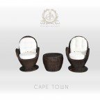 Кресла и столик из ротанга | модель "CapeTown"