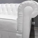 Кожаный диван, массив сосны, белый, Chester, B-258, Китай