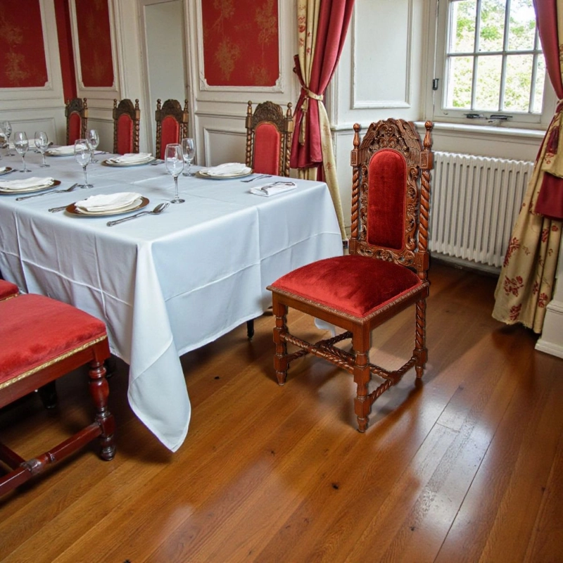 Стілець різьблений KRS-255 масив червоного дерева Індонезія