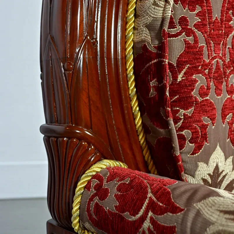 Крісло - трон Наполеона (1101-009) червоне дерево Індонезія 