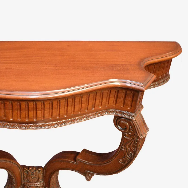 Консоль пристенная 2402-076 красное дерево Индонезия