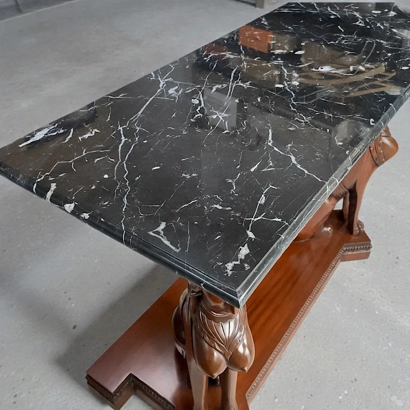 Консоль приcтінна, мармур, червоне дерево Сфінкси (MJ-422), Індонезія