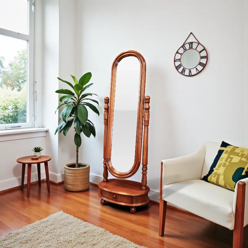 Дзеркало підлогове SP-504 червоне дерево, Індонезія 