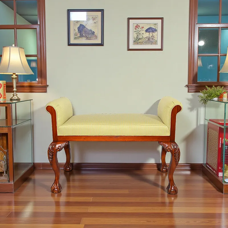 Банкетка Чиппендейл KRS-211 красное дерево Индонезия