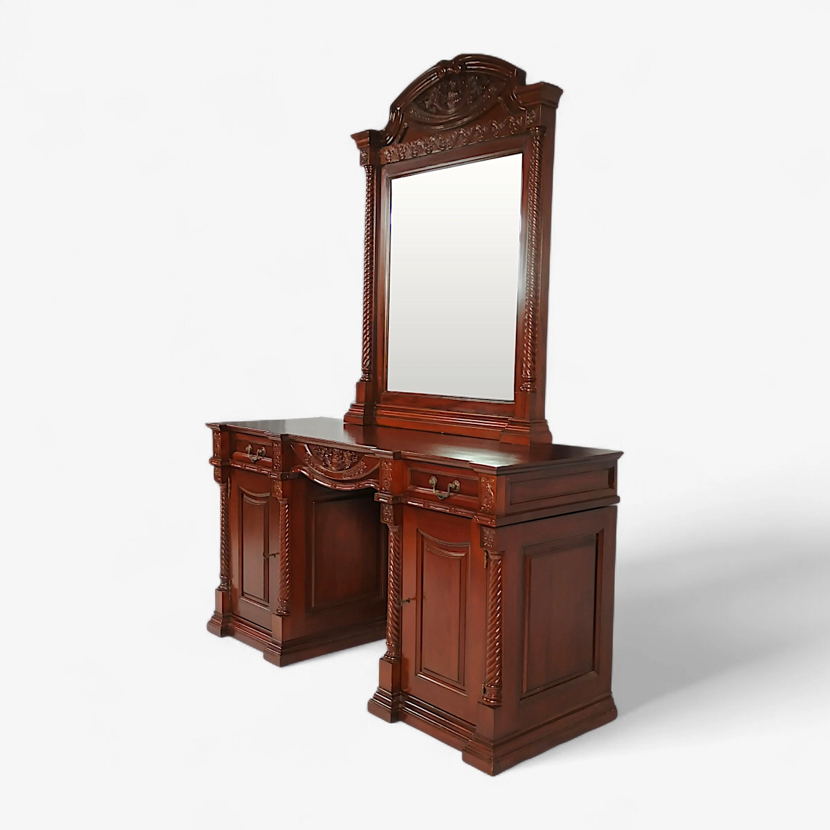 Туалетний стіл з дзеркалом Empire (2201-018) червоне дерево Індонезія