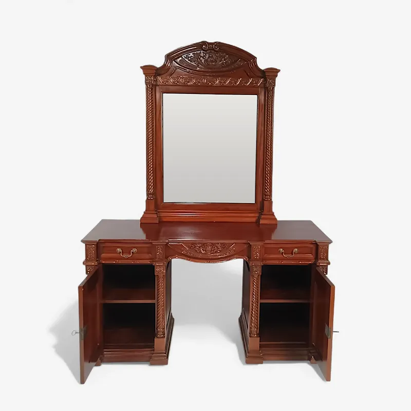 Туалетный столик с зеркалом Empire (2201-018) красное дерево Индонезия