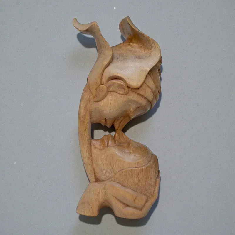 Статуетка абстракція Закохана Пара (AB-61) 24х10 см дерево Індонезія