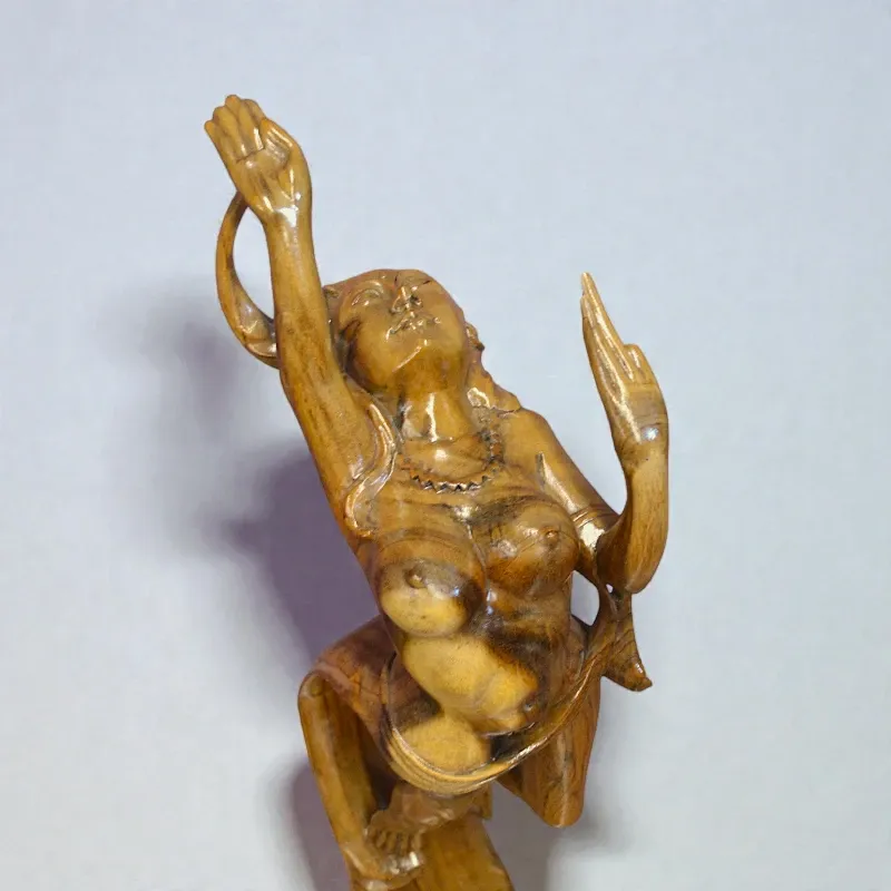 Статуетка дерев'яна Танцююча дівчина (FB-123) підлогова, 100 см, Індонезія