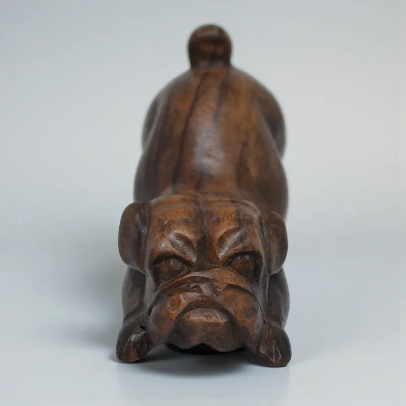 Статуетка Французький бульдог АВ-70 5х8 см тікове дерево 