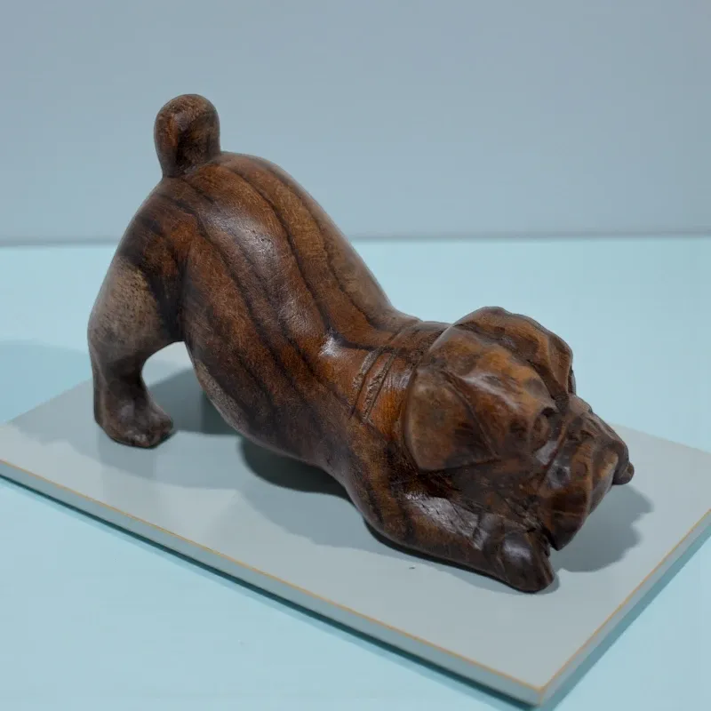 Статуетка Французький бульдог АВ-70 5х8 см тікове дерево 