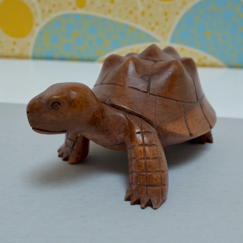 Статуетка дерев'яна Черепаха FH-0069 12х7 см тік Індонезія