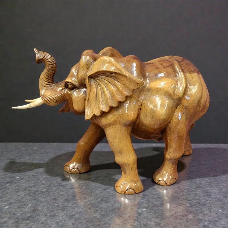 Статуетка Слон (FL-050) тікове дерево 42х70 см Індонезія 