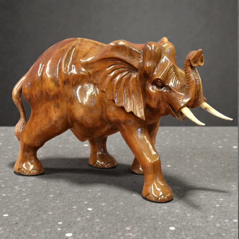 Статуетка Слон (FL-050) тікове дерево 42х70 см Індонезія 