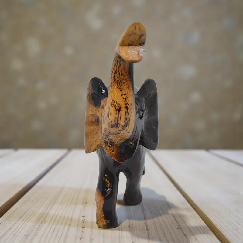 Статуетка фігурка Слон (K-52) 9х12 см тікове дерево Індонезія 