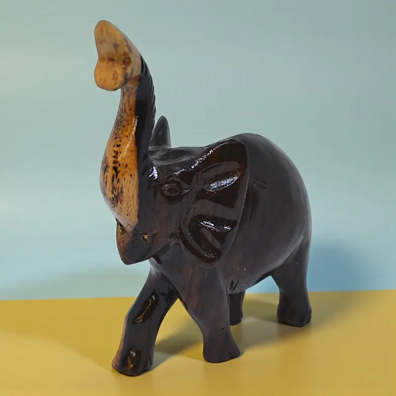 Статуетка фігурка Слон (K-52) 9х12 см тікове дерево Індонезія 