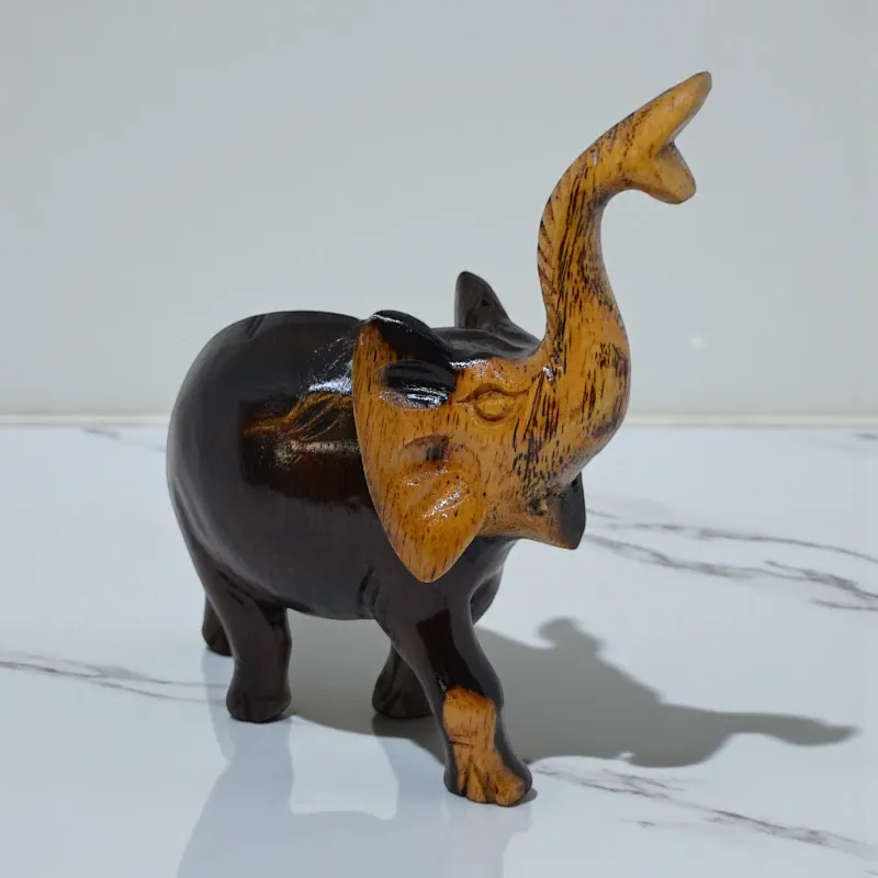 Статуетка фігурка Слон (K-52) 9х12 см тікове дерево Індонезія 