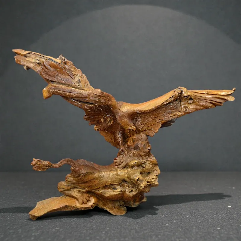 Статуя з корчі Орел та лев (K-64) підлогова Індонезія
