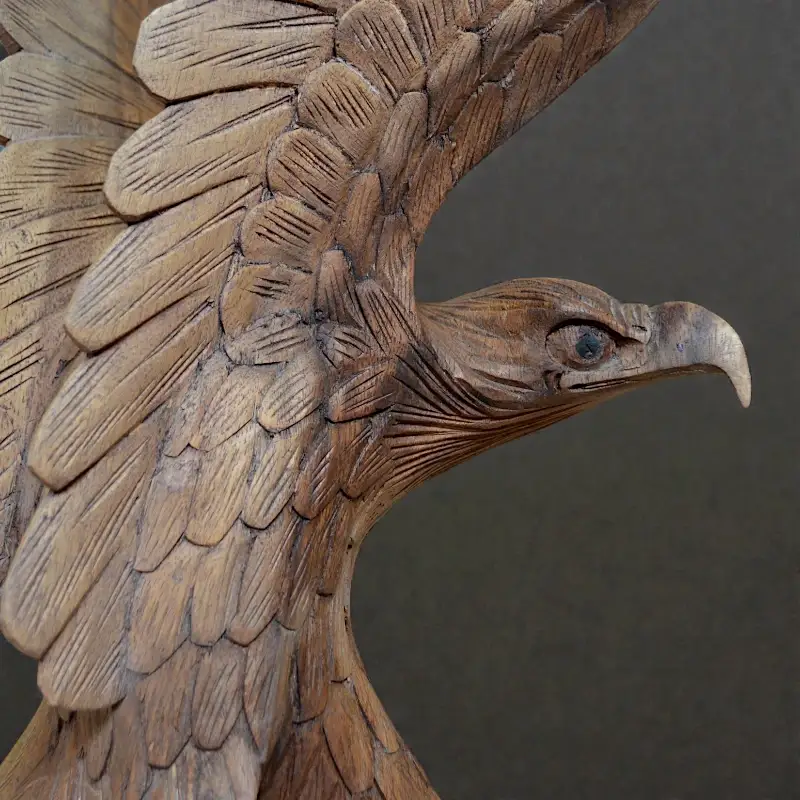 Статуетка Орел на полюванні (FE-0010) дерев'яна 50 см Індонезія
