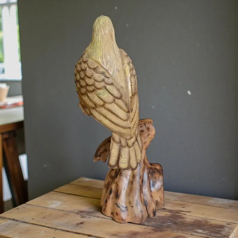 Статуетка різьблена Сокіл (K-69) тікове дерево 48х26 см Індонезія 