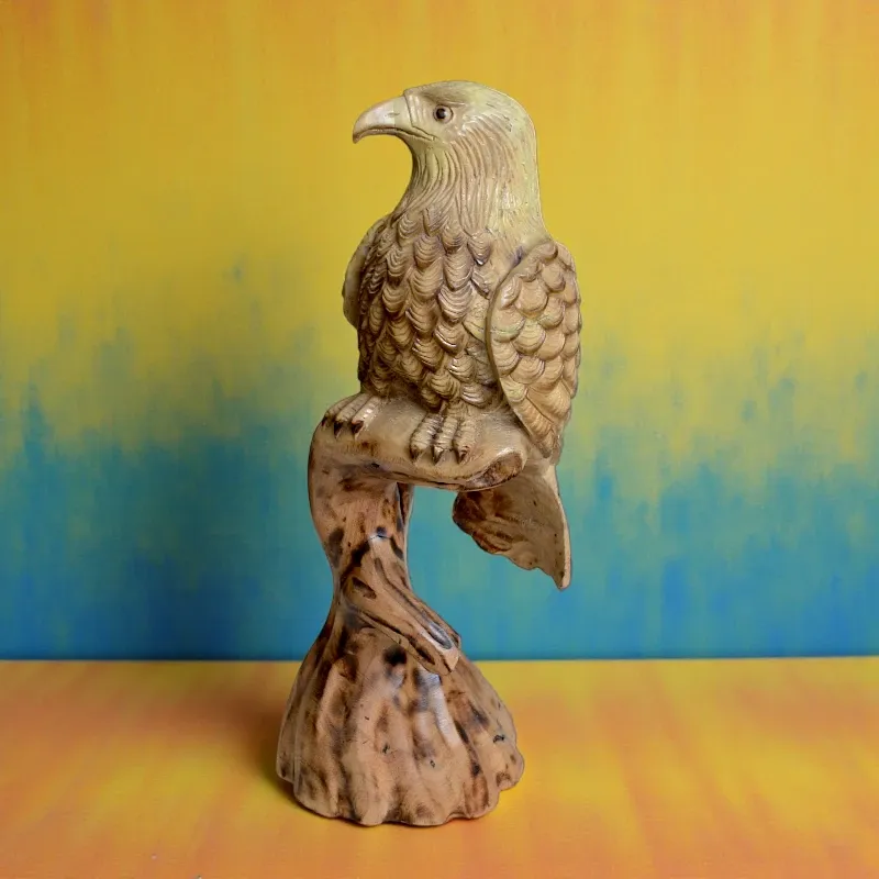 Статуетка різьблена Сокіл (K-69) тікове дерево 48х26 см Індонезія 