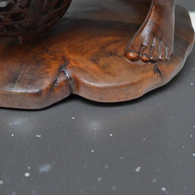 Статуетка Чоловік Птахолов Men-1029 тікове дерево Індонезія 