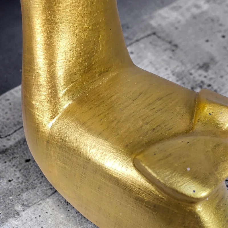 Деревянный держатель для бутылки Мужчина (AB-23G), золотистый