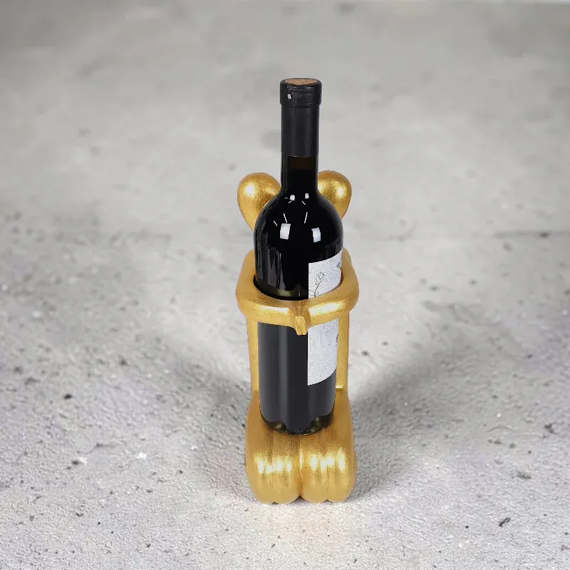 Підставка дерев'яна під пляшку Пара (AB-26G) золотистий