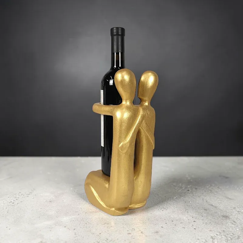 Підставка дерев'яна під пляшку Пара (AB-26G) золотистий