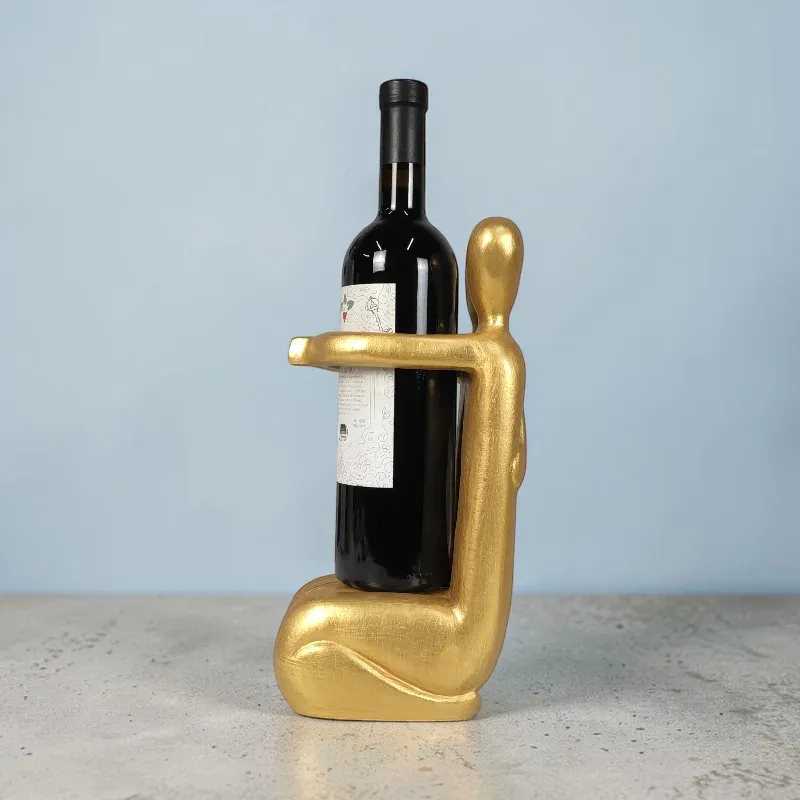 Підставка дерев'яна під пляшку Пара (AB-26G) золотистий