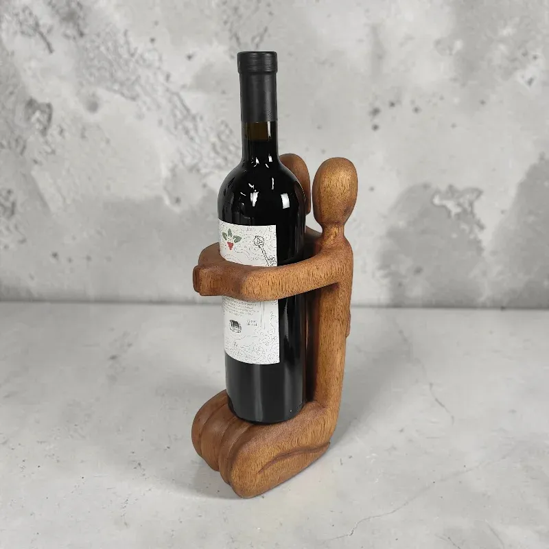 Тримач дерев'яний під пляшку Пара (AB-26) тік Індонезія 