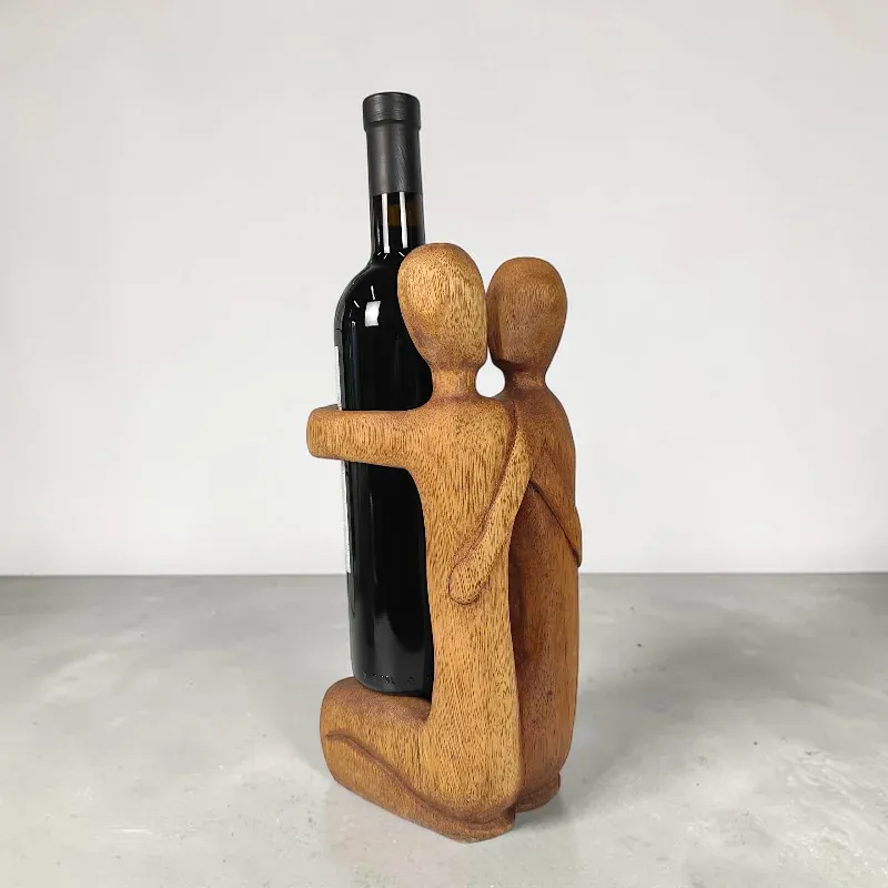 Тримач дерев'яний під пляшку Пара (AB-26) тік Індонезія 