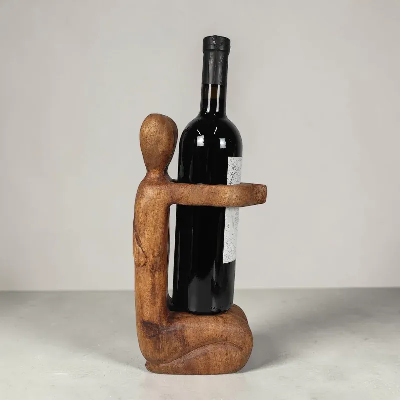 Тримач дерев'яний під пляшку Пара (AB-26) тік Індонезія 