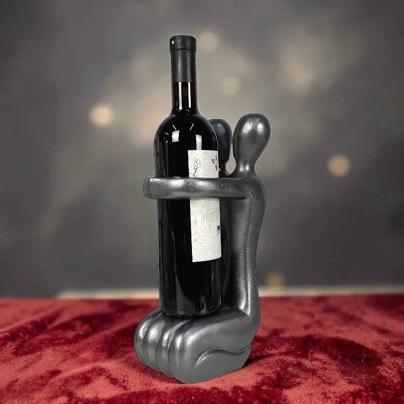 Підставка дерев'яна під пляшку Пара (AB-26Ag), сріблястий