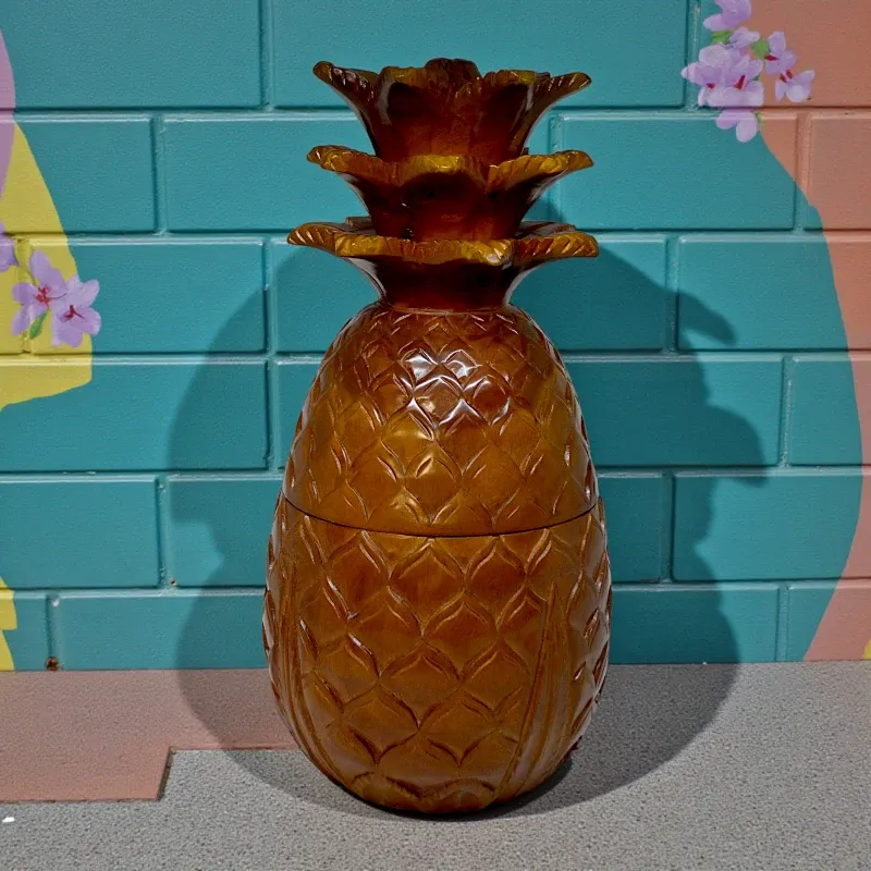 Скринька дерев'яна Ананас (K-75) тікове дерево 30х16 см Індонезія 