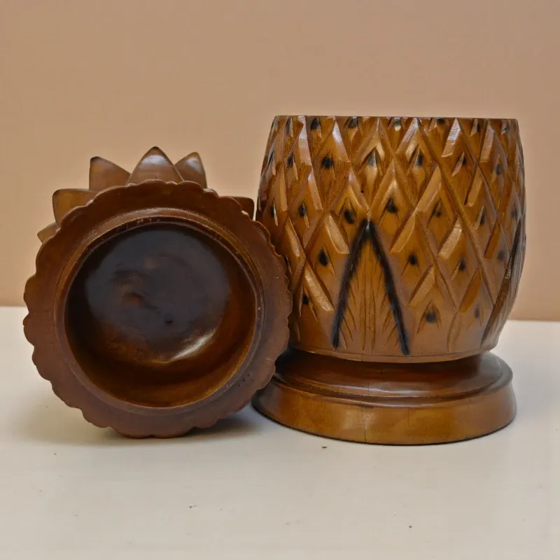 Скринька дерев'яна Ананас К-751 тікове дерево 30х13 см Індонезія