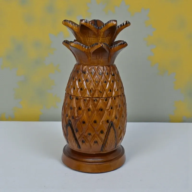 Скринька дерев'яна Ананас К-751 тікове дерево 30х13 см Індонезія