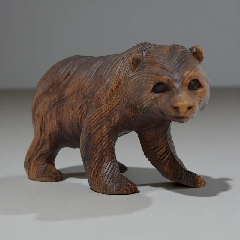 Статуетка дерев'яна Ведмідь (FM-001) 15х9 см тік Індонезія