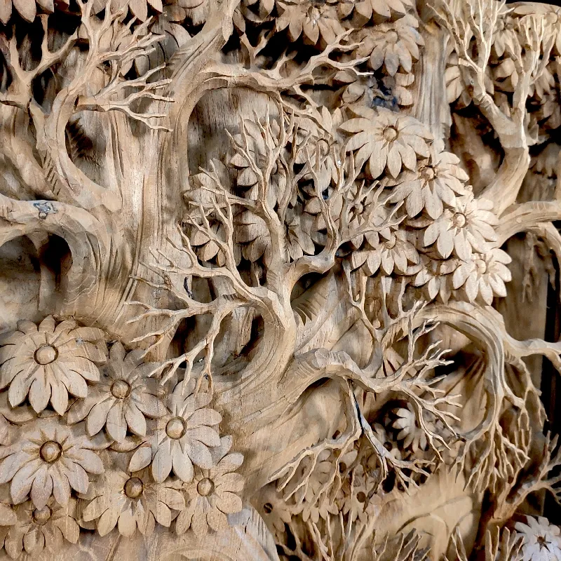 Панно дерев'яне Птахи Журавлі (GR-6) дерево тік Індонезія