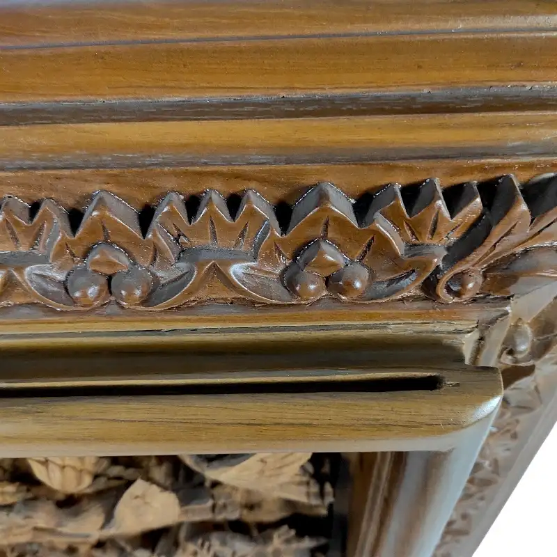 Панно дерев'яне Дикі Кози (KZ-1) тік Індонезія