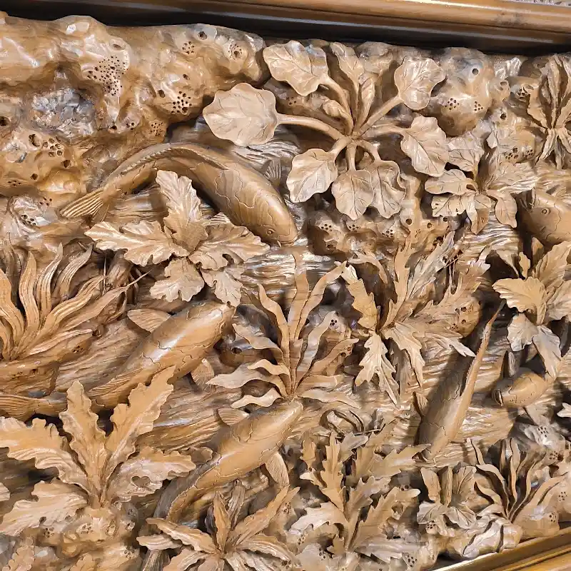 Панно дерев'яне Підводний світ Риби VSR-1 Індонезія