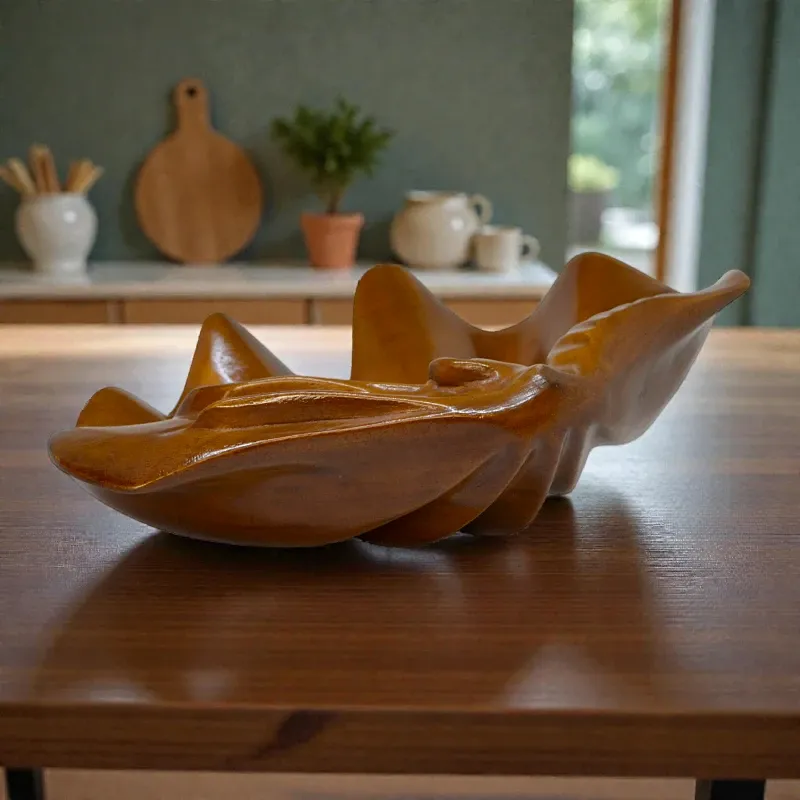 Декоративна Мушля дерев'яна (F-6) 11х37 см Індонезія