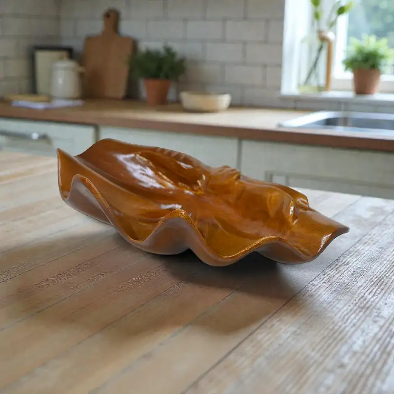 Декоративна Мушля дерев'яна (F-6) 11х37 см Індонезія