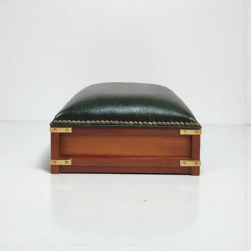 Пуф-підставка під ноги 1103-000 Адмірал Нельсон, зелена шкіра