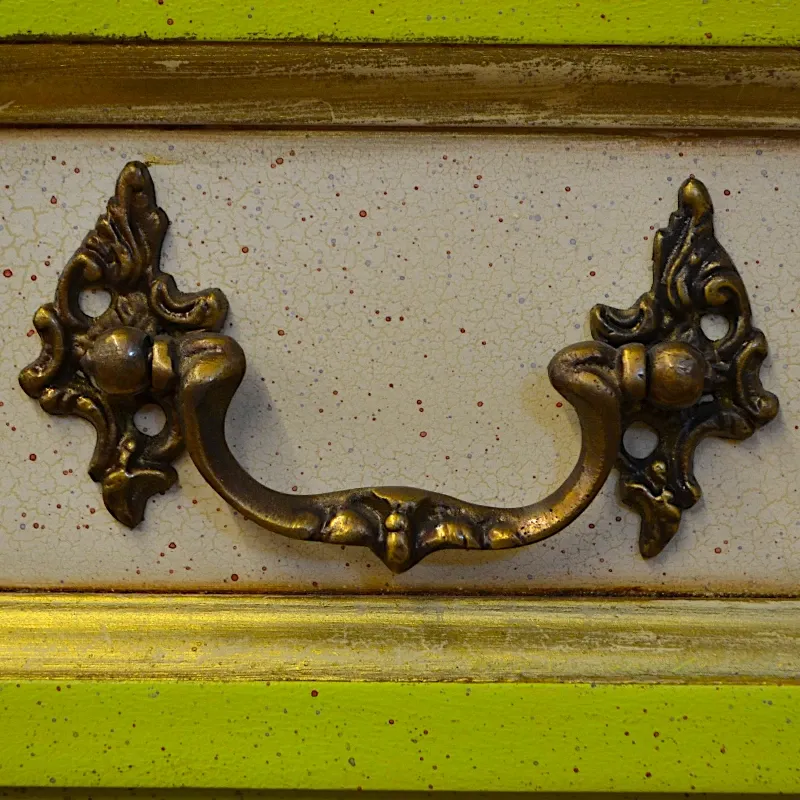 Стіл дерев'яний Еладі (3004-015) прованс, салатовий, Індонезія