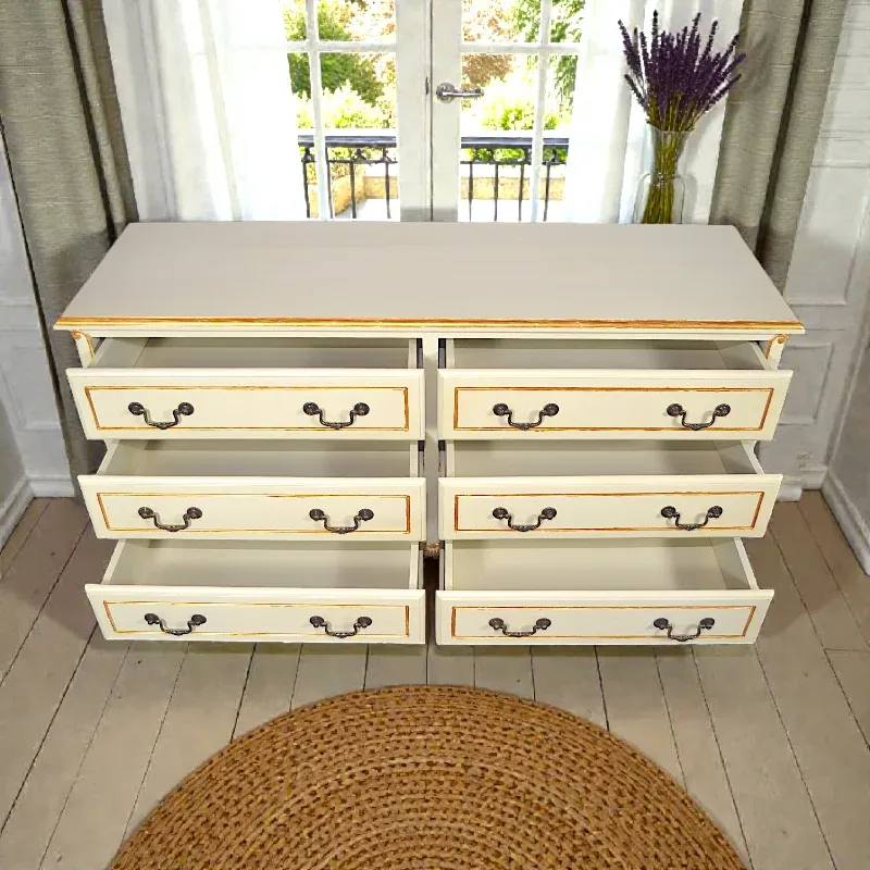 Комод деревянный Джули (5102-129) прованс, красное дерево, Индонезия