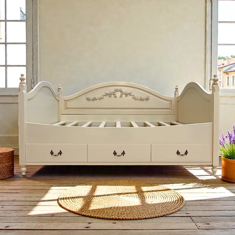 Ліжко пристінне Джули (6604-021) 120х190 бежевий Індонезія